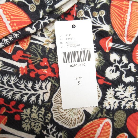 By Anthropologie Flannel Pajama Bottoms Mushroom Print Small - Picture 10 of 10